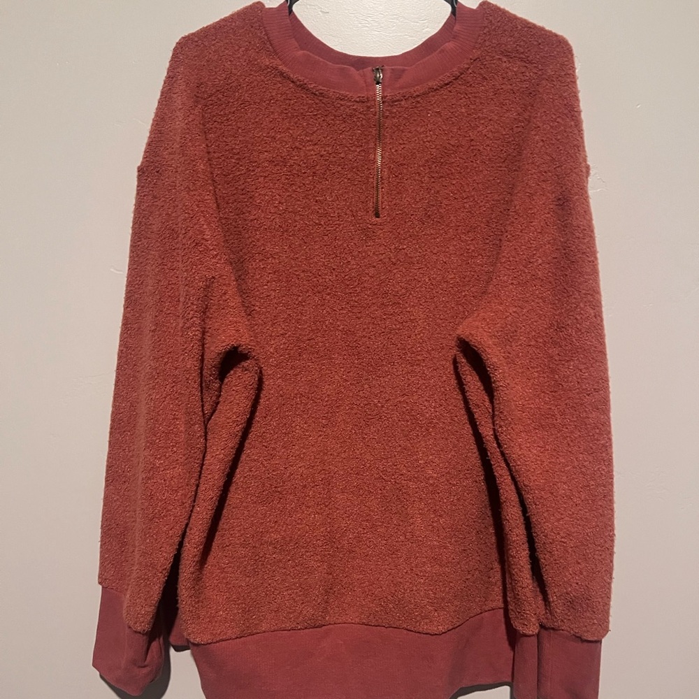 Ava & Viv Rust Crew Neck Sweater